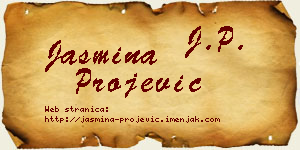 Jasmina Projević vizit kartica
